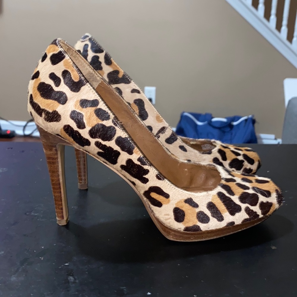Size 8.5 Leopard Heels - BCBG